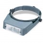 Binocular magnifier with acrylic lens plate. Includes OptiVISOR with no7, no5, no4 and no3 lens plates.