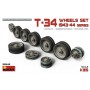 35242 MiniArt T-34 Wheels Set. 1943-44 Series (1/35)