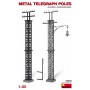 35529 MiniArt Metal Telegraph Poles (1/35)