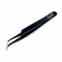 SLANT POINT TWEEZERS, blue 4.5"