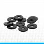 3x8x1mm Precision Aluminum Shims, Black, 10pcs