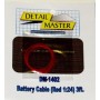 1/24-1/25 3ft. Battery Cable Red