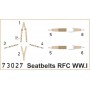 1/72 Aircraft- Seatbelts Super Fabric-Type RFC WWI (Painted) (D)