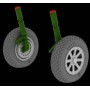 1/32 Aircraft- F4U1 Wheels for TAM (Resin)