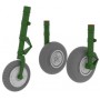 1/32 Aircraft- Me262 Wheels for TSM (Resin)