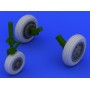 1/32 Aircraft- F104 Undercarriage Wheels Early for ITA (Resin)