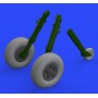 1/32 Aircraft- Spitfire Mk IX Wheels 5-Spoke w/Pattern Tire for TAM (Mask and  Resin) (D)