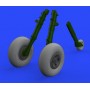 1/32 Aircraft- Spitfire Mk IX Wheels 4-Spoke w/Smooth Tire for TAM (Decals and  Resin)(D)