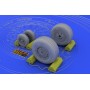 1/48 Aircraft- F4C/D/E/F/G Wheels for HSG (Photo-Etch and  Resin)