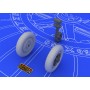 1/48 Aircraft- Bf109 Wheels for EDU (Resin)