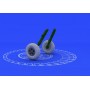 1/48 Aircraft- Spitfire Wheels 5-Spoke for EDU (Resin)