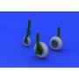 1/48 Aircraft- Me262 Wheels for TAM (Resin)