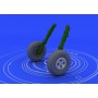 1/48 Aircraft- Spitfire Wheels 4-Spoke for EDU (Resin)
