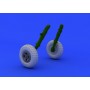 1/48 Aircraft- Spitfire Wheels 4-Spoke w/Pattern Tire for EDU (Resin)