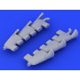 1/48 Aircraft- Spitfire Mk V Exhaust Stacks Fishtail for ARX (Resin)