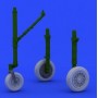 1/48 Aircraft- A4E Wheels Early for EDU and  HSG (Resin)(D)