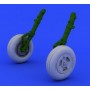 1/48 Aircraft- Spitfire Mk XVI Wheels 3-Spoke for EDU (Resin)(D)