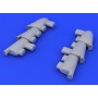 1/48 Aircraft- Hurricane Mk I Exhaust Stacks for ARX (Resin)