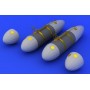 1/48 Aircraft- US 108 Gal Paper Tanks (Photo-Etch and  Resin)