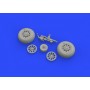 1/48 Aircraft- P51D Wheels for ARX (Resin)