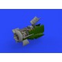 1/48 Aircraft- Fw190A8 Engine and  Fuselage Guns for EDU (Photo-Etch and  Resin)