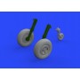 1/48 Aircraft- Spitfire Mk XIV Wheels 4-Spoke for ARX (Resin)