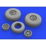 1/48 Aircraft- A26/B26 Invader Wheels for ICM (Mask and  Resin)