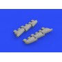 1/48 Aircraft- Spitfire Mk I Exhaust Stacks for EDU (Resin)