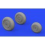 1/48 Aircraft- MiG19 Wheels for EDU and  TSM (Mask and  Resin)(D)