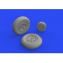 1/48 Aircraft- Tempest Mk II Wheels for EDU and  SHY (Mask and  Resin)