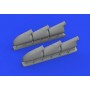 1/48 Aircraft- Spitfire Mk V Three-Stacks Exhausts Rounded for EDU (Resin)