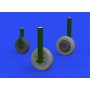 1/48 Aircraft- Sabre F4 Wheels for ARX (Mask and  Resin)