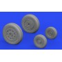 1/48 Aircraft- F4B Wheels for TAM (Mask and  Resin)