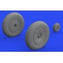 1/48 Aircraft- Me163B Wheels for GPT (Mask and  Resin)