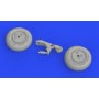 1/48 Aircraft- A6M2 Wheels for EDU (Mask and  Resin)