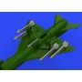 1/72 Aircraft- MiG21 R13M Missiles w/Pylons for EDU (Photo-Etch and  Resin) (D)