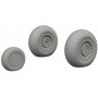 1/72 Aircraft- B25 Wheels for HSG (Mask and  Resin)(D)