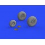 1/72 Aircraft- B26 Marauder Wheels for EDU and  HSG (Resin)(D)