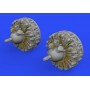 1/72 Aircraft- B26 Marauder Engines for EDU and  HSG (Photo-Etch and  Resin)(D)
