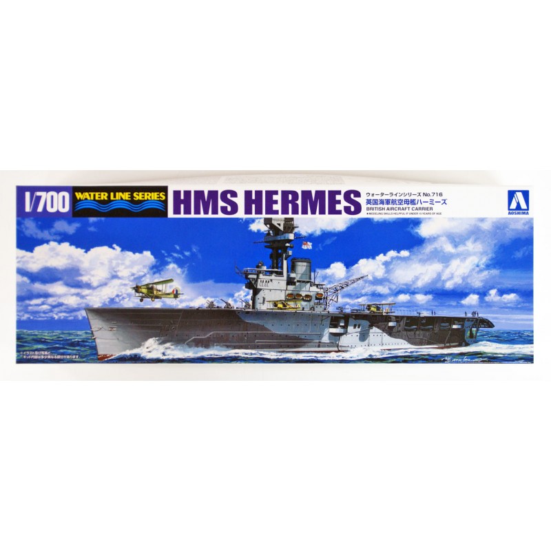 Aoshima 1/700 British Aircraft Carrier HMS HERMES BATTLE OF CEYLON SEA