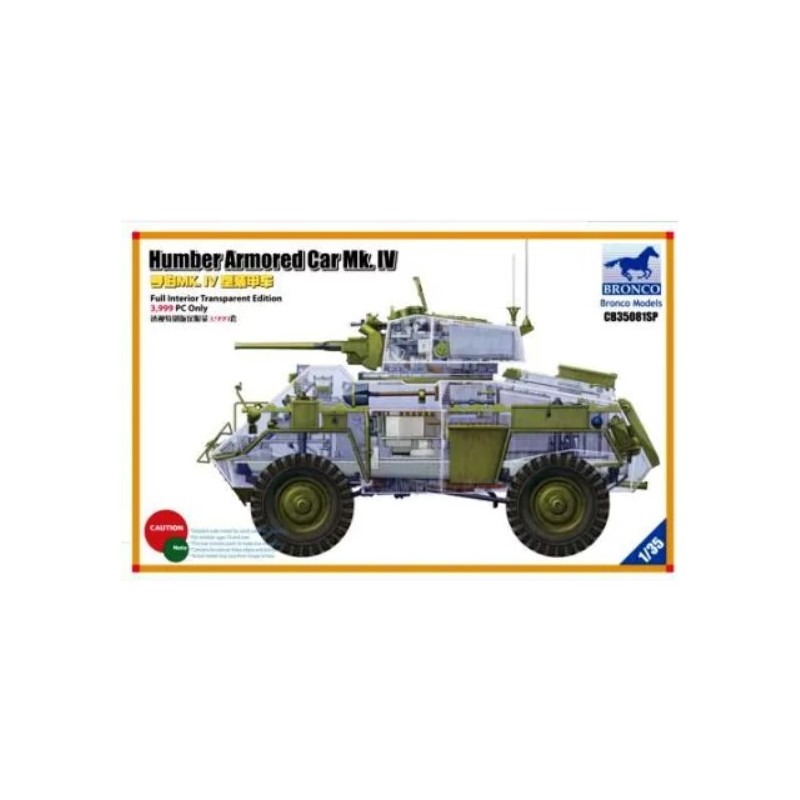 Bronco Models 1/35 Humber Armored Car Mk. IV (Full Interior Transparent ...