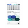Copic Sketch Marker Sea & Sky 6Pc Set