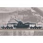 GERMAN KARL-GERAET 040/041 on railway transport car   1/72