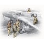 ICM 1/48 USAAF Pilots and Ground Personnel (1941-1945)  (5 figures - 3 pilots, 2 mechanics)