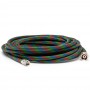 IWATA 20FT Braided Nylon Covered Airbrush Hose with Iwata Airbrush Fitting & 1/4in Compressor Fitting