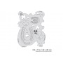 IWATA Artool Blasted FX Lucky FX Freehand Airbrush Template by Ryan 'Ryno' Templeton