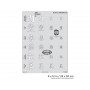 IWATA Artool Kanji Master Kanji Symbols Freehand Airbrush Template by Dennis Mathewson