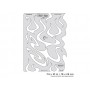 IWATA Artool Freehand Airbrush Templates Flame-o-rama Funkadelik by Craig Fraser