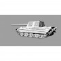 ModelCollect 1/35 German WWII E-75 STUG Gun with 128mm Gun