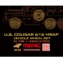 Meng 1/35 U.S. Cougar 6_6 MRAP Vehicle Wheel Set (RESIN)